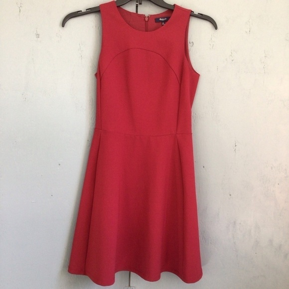 Dark red Madewell midi dress - Picture 2 of 13